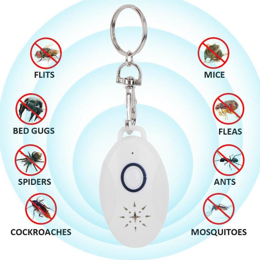 Přenosný ultrazvukový odpuzovač hmyzu proti komárům USB nabíjecí drtič škůdců