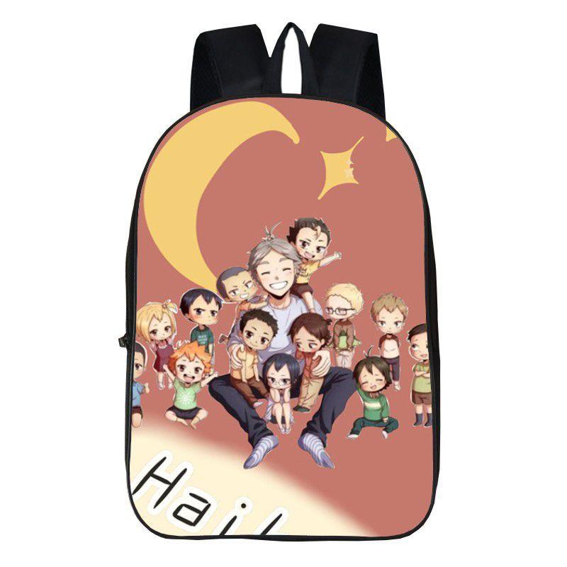 Karasuno Haikyuu Anime High School Backpack Shoulder Bag Travel Book Rucksacks
