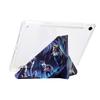 Tablet Case For Samsung Galaxy Tab S10/S10 FE/S9/S9 FE,Y-Fold Stand Pattern Print Leather+Clear Acrylic Cover with Pencil Holder
