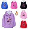 5009 Kids Girls Kpop Rumi Zoey Mira Print Hoodie Long Sleeves Velvet Warm Winter Hooded Top