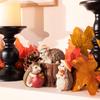 Valery Madelyn Autumn Ornaments, Seasonal Decor, Cute Hedgehog Set of 3 Figurines, Objects, Interior Decor, Outdoor Decor, Statues, Autumn Garden,