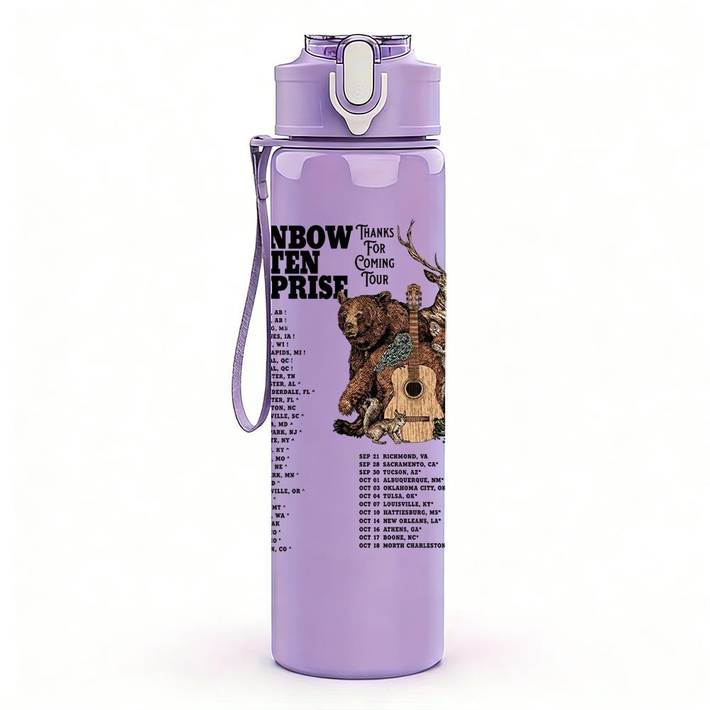 1PC Cowboy Horse Western Minimalist Print 750ml Portable Sports Water Bottle Leakproof Gym Outdoor Travel Drink Cup