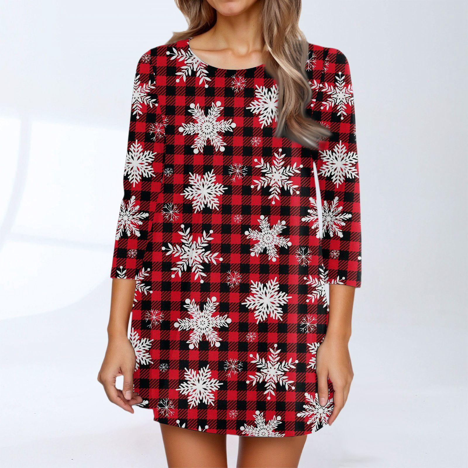 Женская модная повседневная блузка с рукавом три четверти и круглым вырезом S винный 1390₽