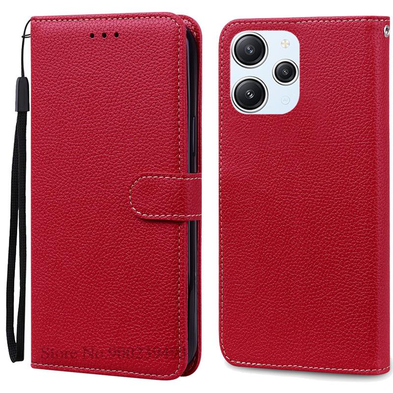 For Xiaomi Redmi 12 Case Silicon Leather Wallet Flip Case For Redmi 12 4G Cover Protector Phone Case for Redmi 12 5G Coque Funda