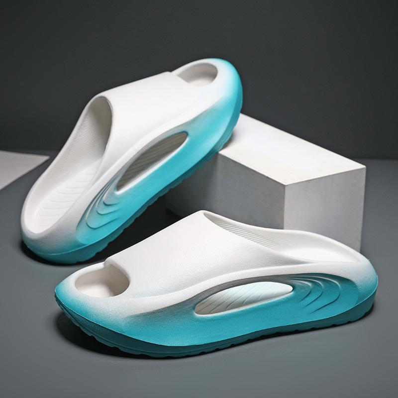 2025 Trendy Couple's Non-Slip Thick-Soled Beach Slippers: Simple, Versatile One-Strap for Indoor & Outdoor Use