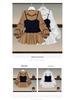 Plus Size Slimming Spliced Two-Piece Look Shirt for Women - Spring & Autumn