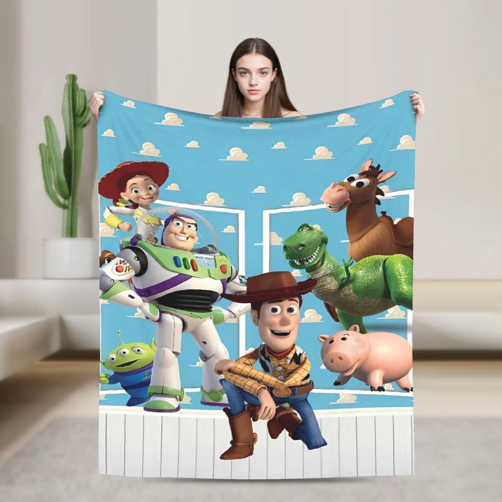 Super Soft BlanketsStudents Travel Toys Storys Throw Blanket Flannel Bedspread For Bedroom Novelty Sofa Bed Cover