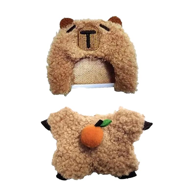

Плюшевая одежда для капибары Костюм для кук Labubu 17 см Мультяшная игрушка Костюм Плюшевая кукла Одежда Комбинезон Набор одежды Labubu БЕЗ КУКЛЫ