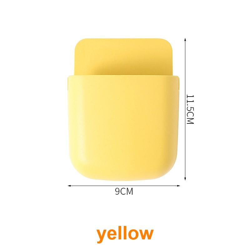 

3033 настенный ящик для хранения пульта дистанционного управления органайзер для хранения чехол для кондиционера телевизора мобильного телефона держатель вилки подставка жёлтый