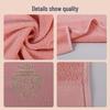 New Crown Embroidered Jacquard Bath & Face Towel Set – Thickened & Enlarged, Dark Colors