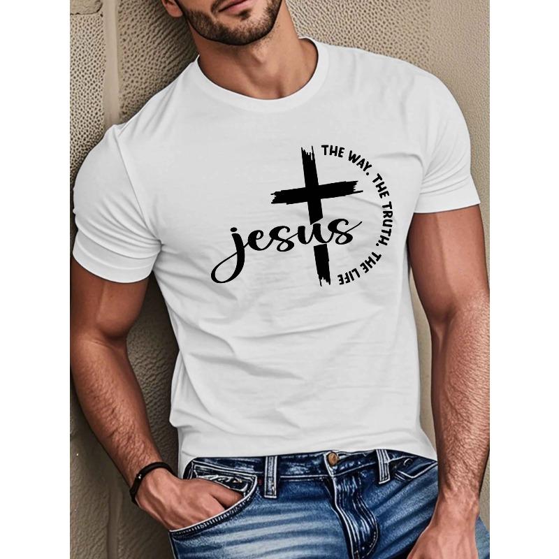 

Европейские размеры Мужская футболка с коротким рукавом - Летняя повседневная с геометрическим узором, с круглым вырезом, удобная, модная, топ для мужчин S белый