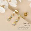 Anziw 925 Moissanite Star Tassel Drop Dangle Earrings for Women Real S925 Silver Studs Earrings Certified Fine Jewelry Gift Girl