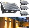 4/6/8 LED Solar-Wandleuchte Außen Garten Dekorative Leuchten Nach Oben und Unten Leuchtende Beleuchtung für Veranda Garten Außenbereich Balkon Straße