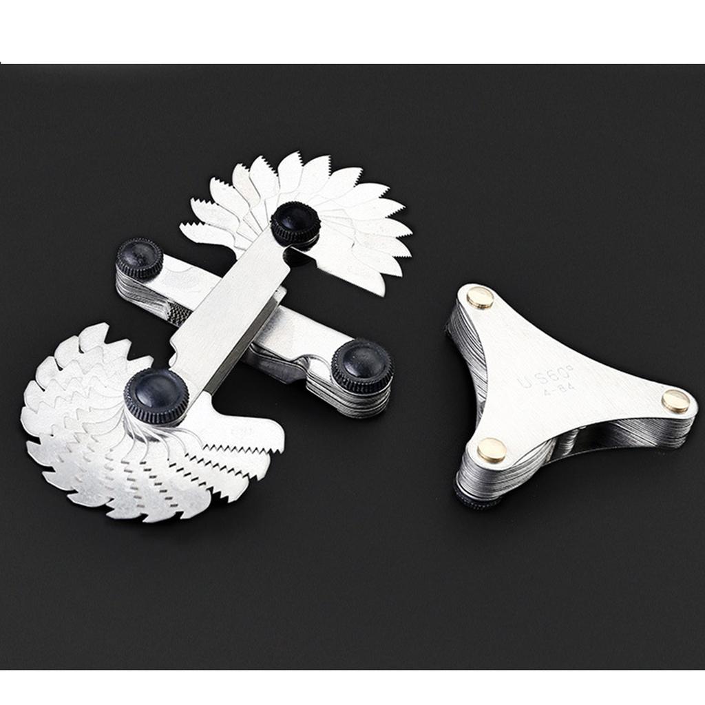Gear-Tooth Screw Pitch Gauges Tools Carbon Steel Lathe Combination Tools