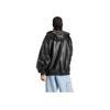 adidas Veste à capuche zippée sur le côté Originals avec cordon de serrage pour femme Vêtement d'extérieur Noir IV9328