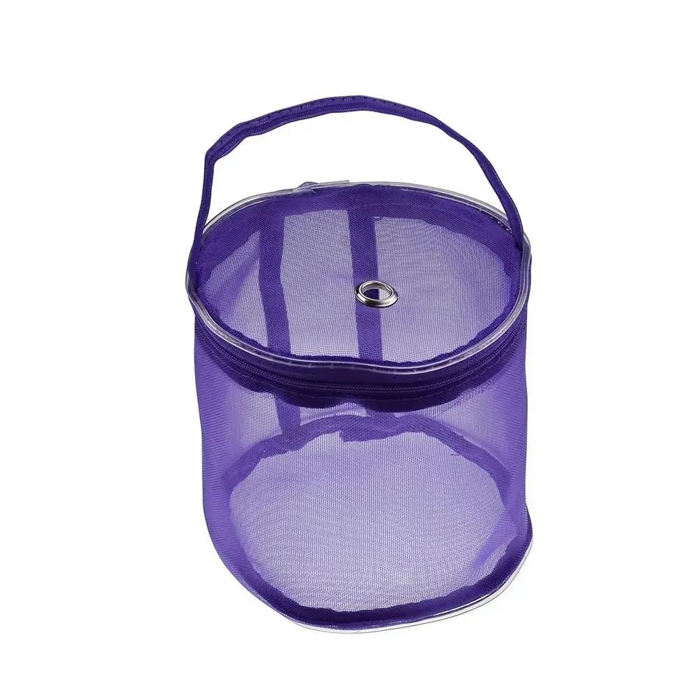 Colorful Yarn Storage Mesh Bag Mesh Weaving Round Bags Wool Storage Bag Yarn Crochet Organizer Knitting Baskets DIY Accessories