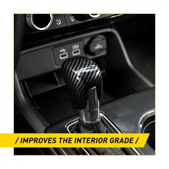 Carbon Fiber Gear Shift Knob Cover Trim for Honda Civic Accord CRV -2025 EOA