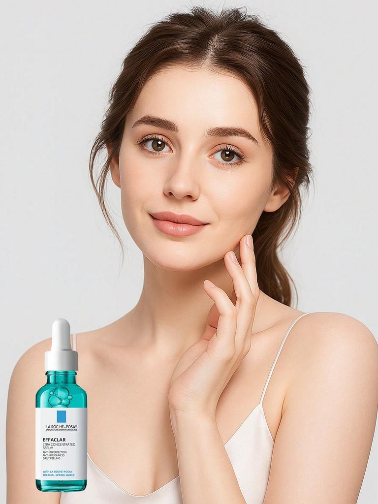 La Roche-Posay Salicylsäure Akne Serum 30ml - Sanfte Behandlung zur Beseitigung von Hautunreinheiten