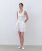 CLUNY Eyelet Lace Shorts - White