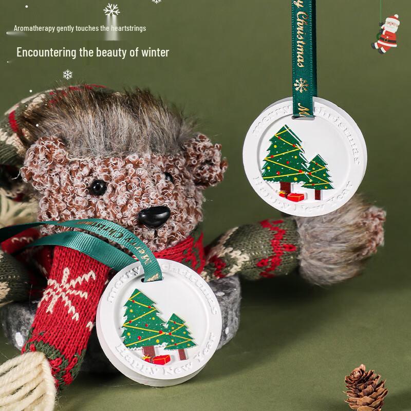 Christmas Plaster Scented Sachet Hanging Ornament Gift Box