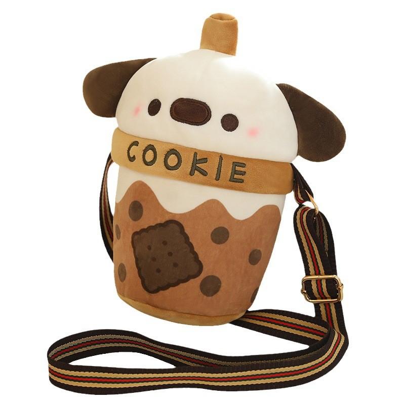 Teacup Plush Dog Single Shoulder Crossbody Bag Cartoon Animal Toy Gift Kids