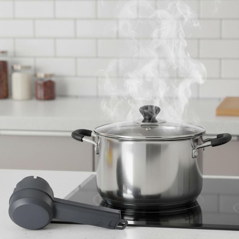 Practical Kitchen Steam Redirector Prevents Heat Damage To Wall Cabinets Surfaces Cookware Steam Diverter