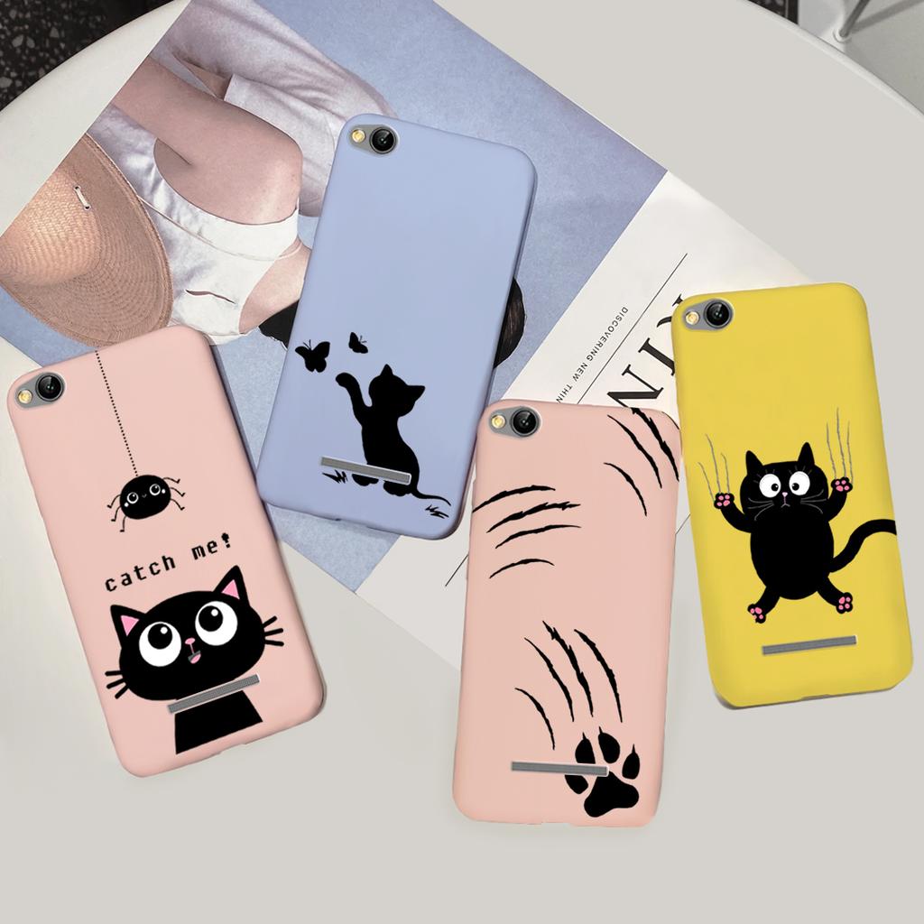 Phone Case For Xiaomi Redmi 4A 5A 6A 7A Case Lovely Cartoon Silicone Cover Candy Color Soft Funda For Redmi 4a 5 a 6a 7a Coque