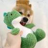 Hund Plüsch Dinosaurier Spielzeug Interaktives Kauspielzeug Weiches Quietschendes Hund Kuscheltier Welpen Zahnungsspielzeug