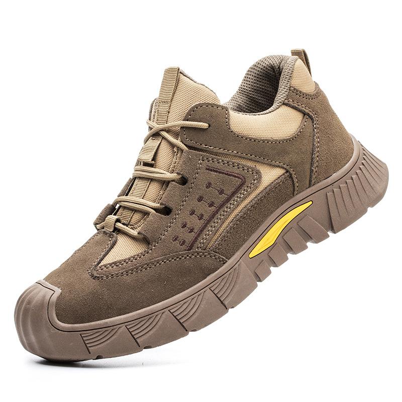 

Fashion Men s Safety Boots Welder Anti-Smash Work Shoes Indestructible Safety Footwear Male Steel Toe Security Sneakers 37