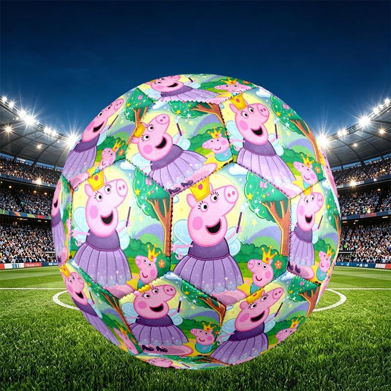 Pink Pig Print Size 5 Soccer Ball, PU Wear Resistant Football for Match Training and Daily Practice, Birthday Gift for Soccer Fans