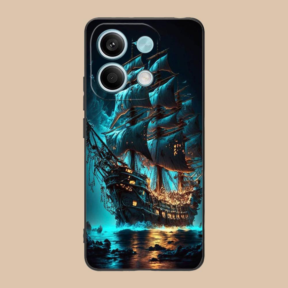Pirate Corsair Mobile Phone Case for POCO M7 M6 M5 M4 M3 X7 X6 X5 X4 X3 Pro GT 5G Colorful Printing Cover Pretty Luxury Cover