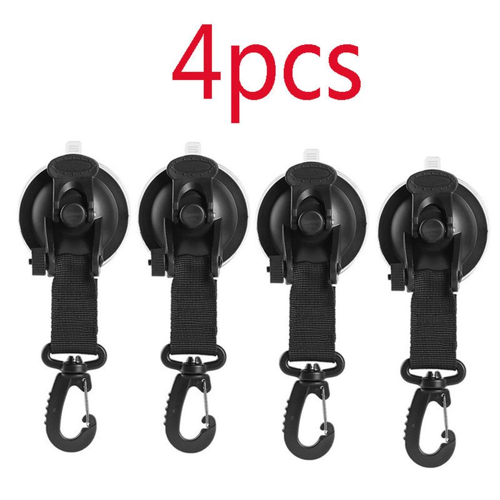 Car Tent Suction Cups Buckle Side Round/Triangular Awning Anchors Outdoor Camping Tent Suckers Anchor Securing Hook