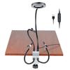 Helping Hands Soldering Third Hand PC-B Holder Tool LED Lighted Magnifying with 4 Flexible Arms Electronics Repair