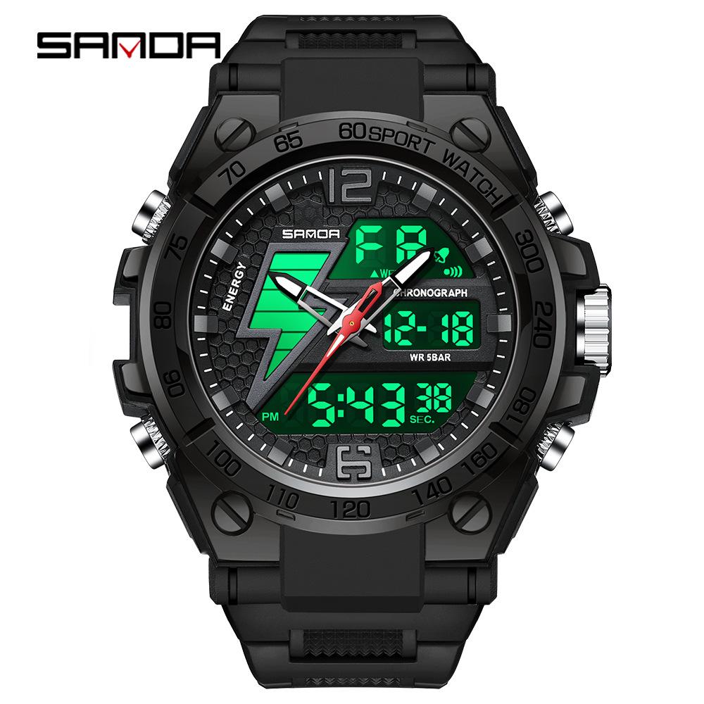 Sanda Tactical Waterproof Luminous Digital Watch for Teen Boys