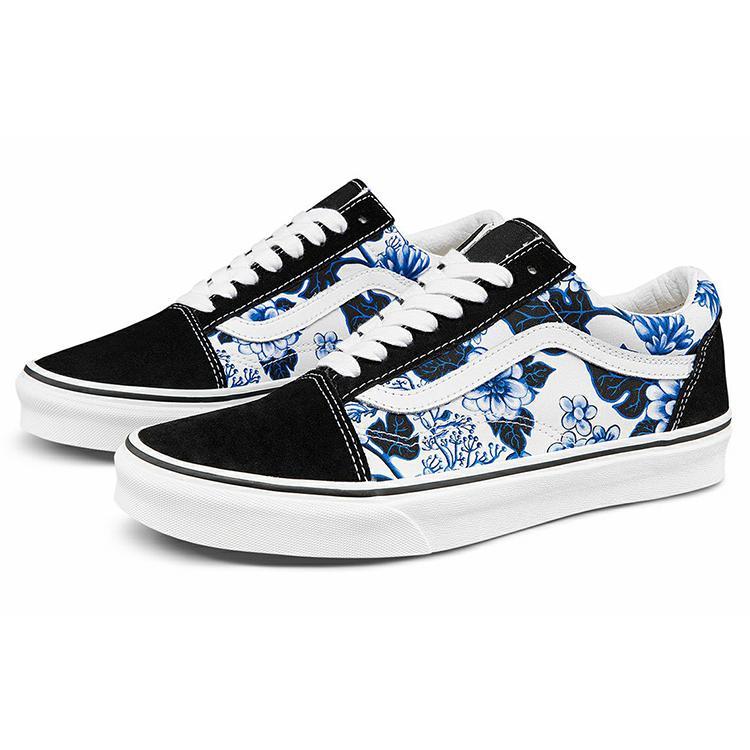 Vans Old Skool 'Floral Blue' (Unisex) Floral Blue / White Skateboard Shoes VN0A7Q2JY6Z