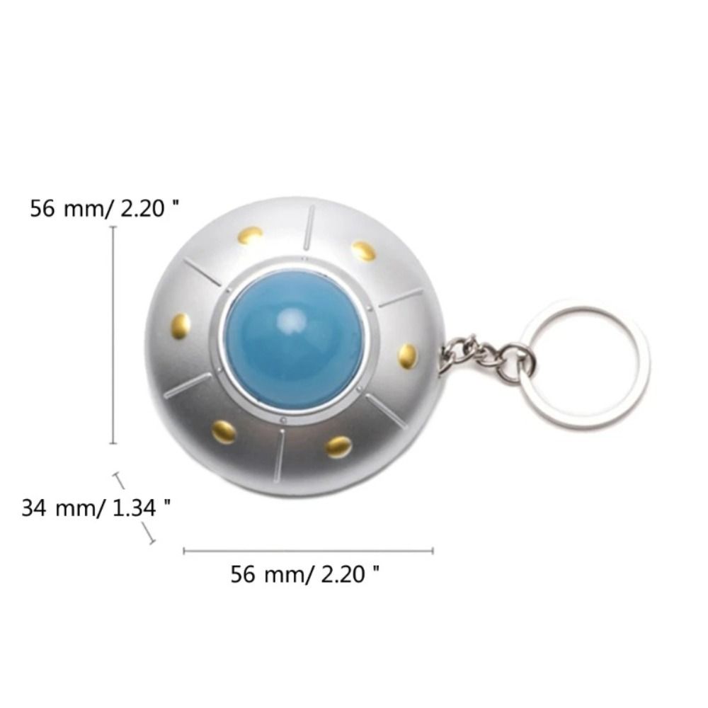 LED Light UFO Keyring Pendant Spaceship Model Keyring Kids Toy Flying Disc Keychain  Small Toy