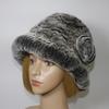 Winter Women Outdoor Knitted Real Rex Rabbit Fur Hat Natural Warm Fur Bucket Hats Girls Fashion Fluffy Real Rex Rabbit Fur Caps