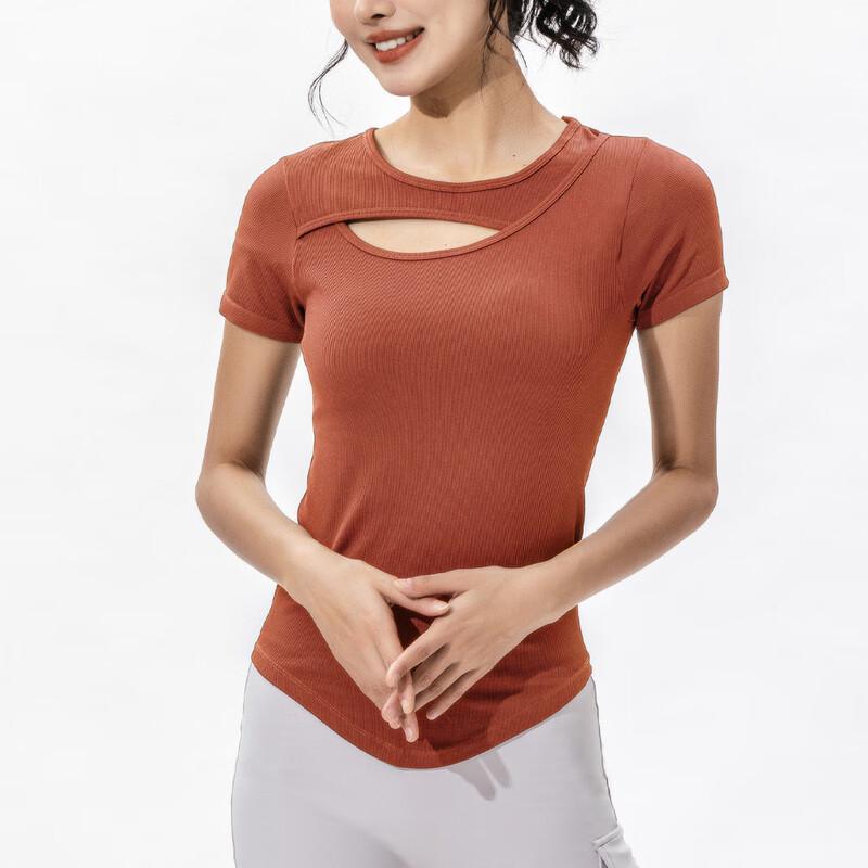 WEZHO Hollow-Out Quick-Dry Yoga & Running T-Shirt