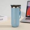 Stainless Steel Thermos  Coffee Cup with Rope Vacuum Insulation Cold Preservation Travel Water Cup Can Hold Coffee Tea Iced Water