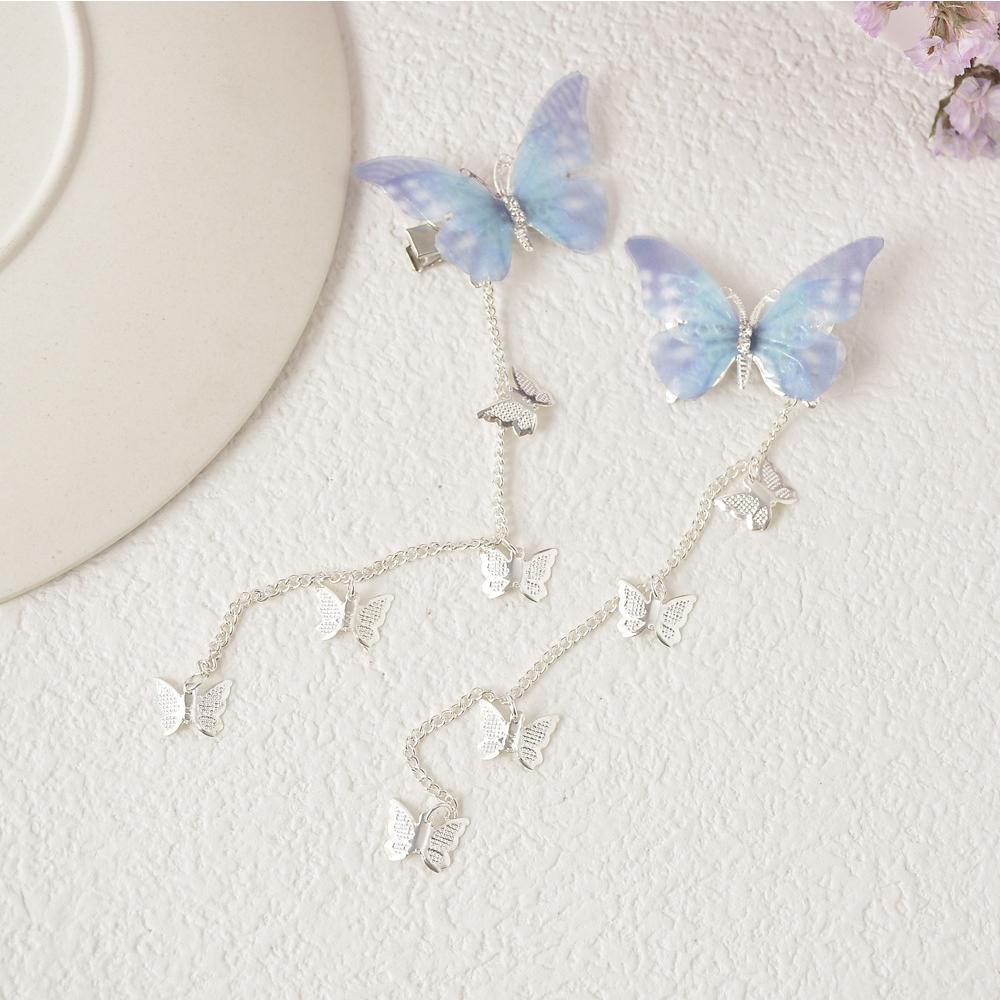 Damen Kinder Schmetterling Hanfu Kopfschmuck Schmetterling Haarnadel Haarschmuck Antiker Haarclip
