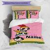 3pcs The Powerpuff Girls9 Cover Set - Personalized Name, HD Printed Bedding with 1 Cover and 2 Pillowcases - Perfect for Home Decor, Easy Care
