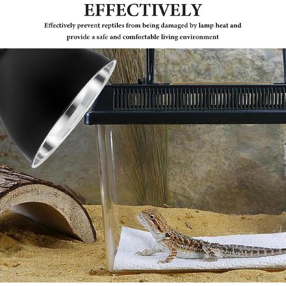 

PRETYZOOM Рефлектор-купол для рептилий, абажур для тепловой лампы, для ящериц, змей и черепах, изоляционная конструкция снижает энергопотребление, крышка для лампы для