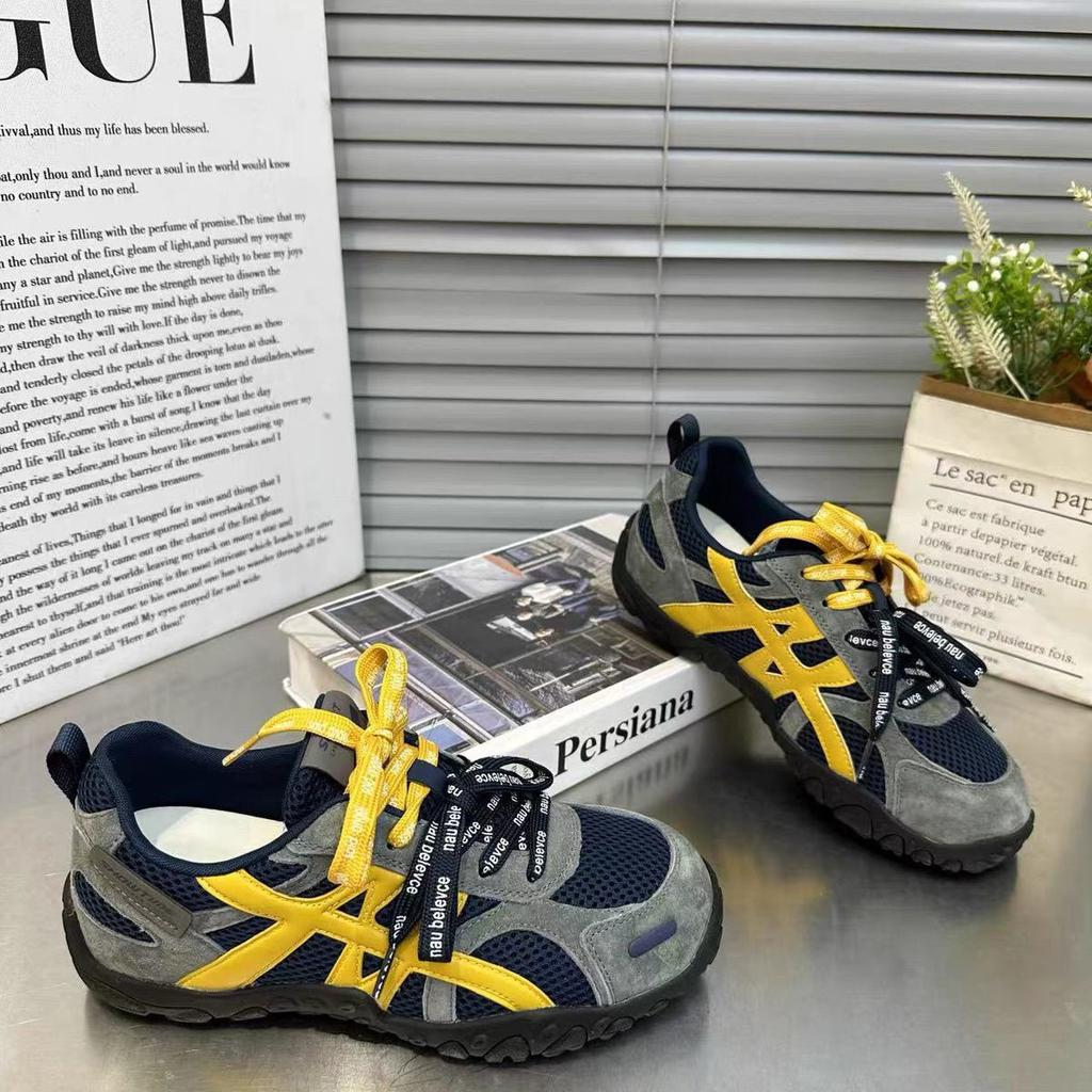 European Station Thick-soled Inner Height Increase German Training Shoes Women, Autumn New Versatile Mesh Sports and Leisure Shoes Forrest Gump Shoes