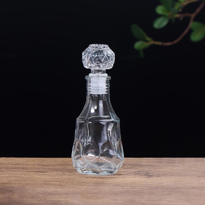 1Pc 100/150Ml Tazza di vetro trasparente Decanter per whisky Party Barware Bottiglia di vetro per whisky per liquore Scotch Bourbon Barware