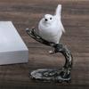 Animal Statue Modern Sculpture for Home Office Desk Decor Resin Birds Figurine Gifts Decorative Birds on Branch Statue