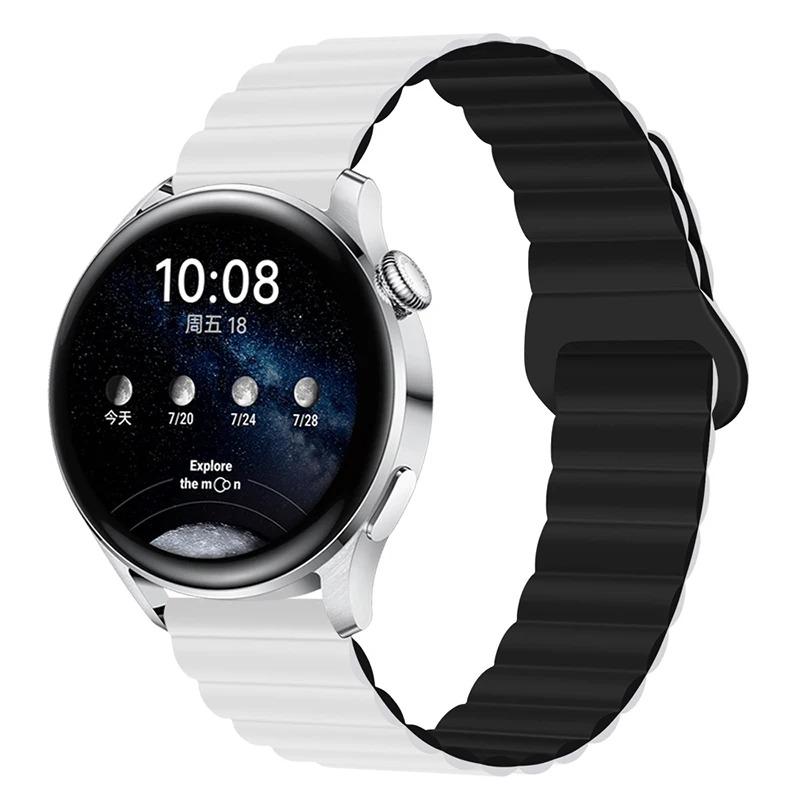 Silicone Strap For Samsung Galaxy watch 6 4 Classic 5 pro 3 Magnetic Loop bracelet HUAWEI GT 2 2e Pro 3 4 20mm 22mm Watch band