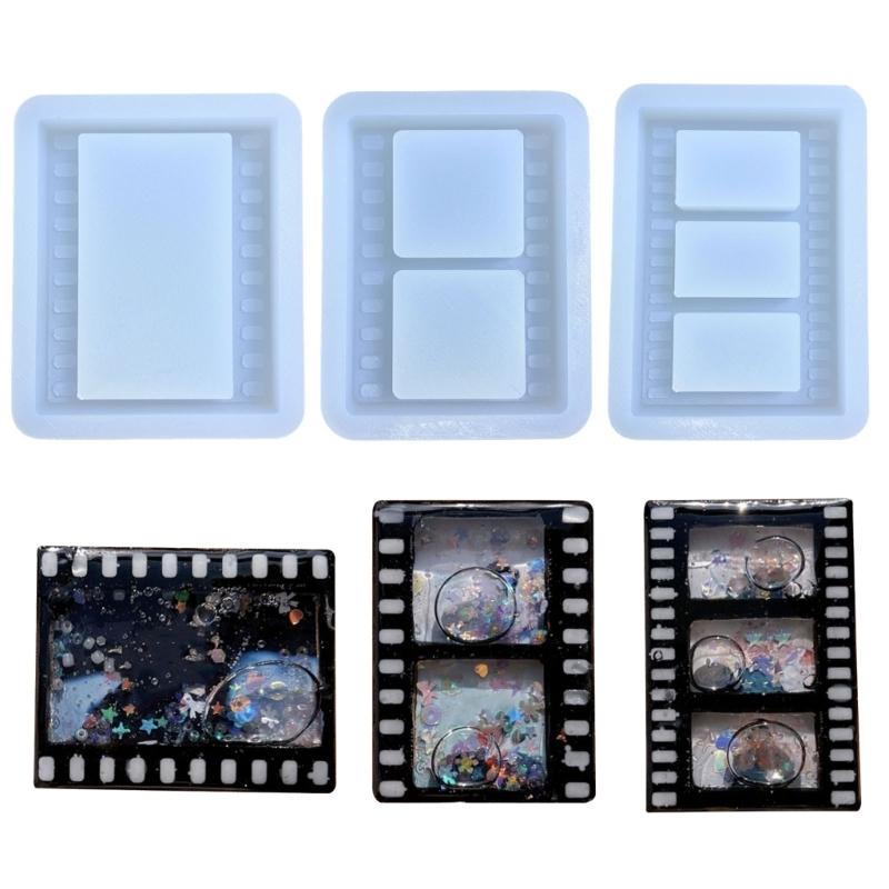 Photo Frame Decoration Silicone Mold Film Quicksand Epoxy Mold Resin Casting Pendant Mold Suitable for Diy Crafts