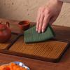 Handmade Zen Cotton Double-Layer Absorbent Tea Mat - Versatile Teapot Tablecloth and Wiping Cloth for Tea Ceremony