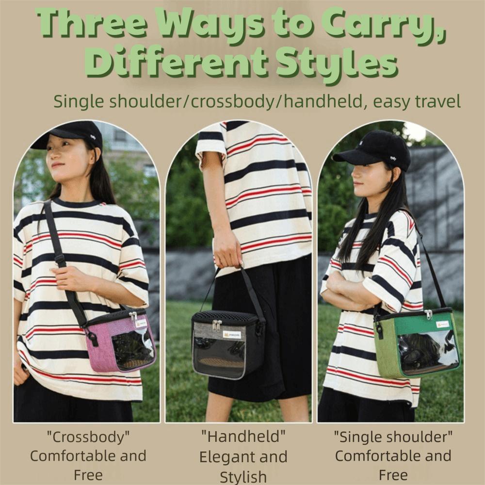 Handheld Hamster Travel Carrier Portable Chinchilla Outdoor Cage Pet Backpack Small Animal
