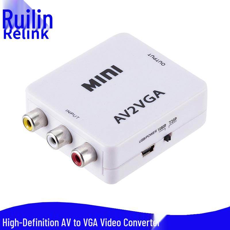 AV To VGA Video Converter - RCA To VGA, TV To PC Adapter